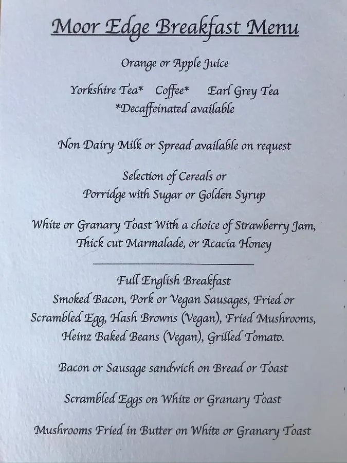 Mooredge B&B Whitby Bed & Breakfast